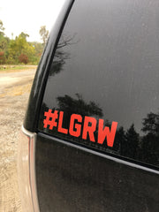 #LGRW Sticker Red