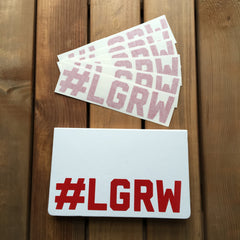 #LGRW Sticker Red