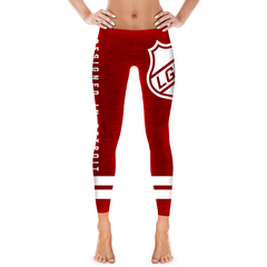 LGRW Custom Leggings - Red Shield