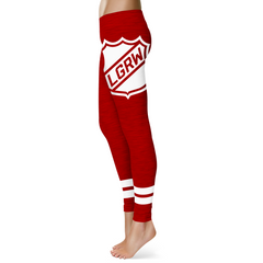 LGRW Custom Leggings - Red Shield