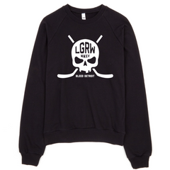 Detroit Hockey Skull Classic Crewneck Sweatshirt