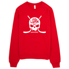 Detroit Hockey Skull Classic Crewneck Sweatshirt