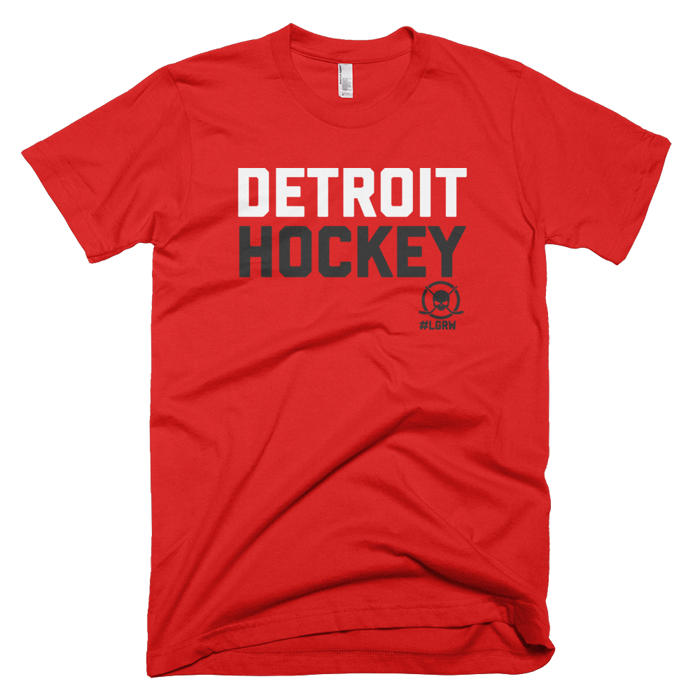 Detroit Hockey T-shirt RED WHITE